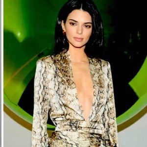 Ronny Kobo Isolde snake print top